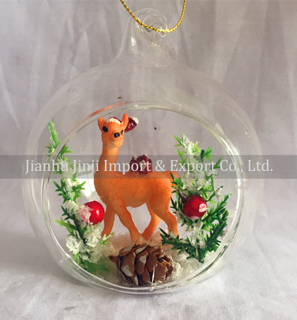 Christmas glass pendent