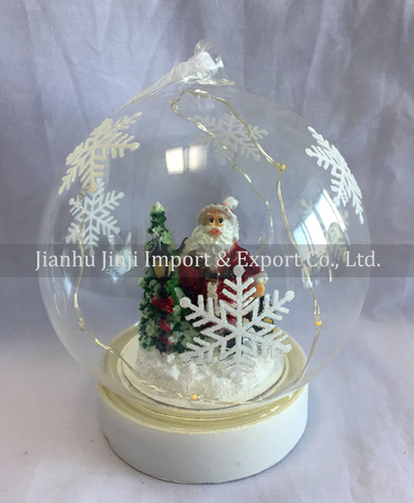 Christmas glass pendent