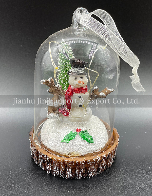 Christmas glass pendent