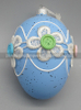 Glass easter egg with colour paint