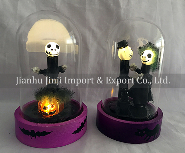 glass halloween ornament