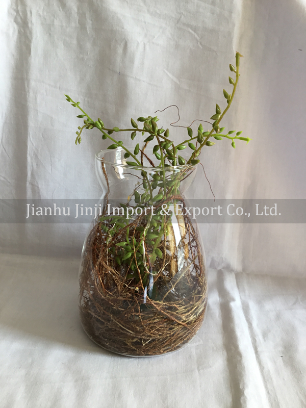 Glass artificial plant