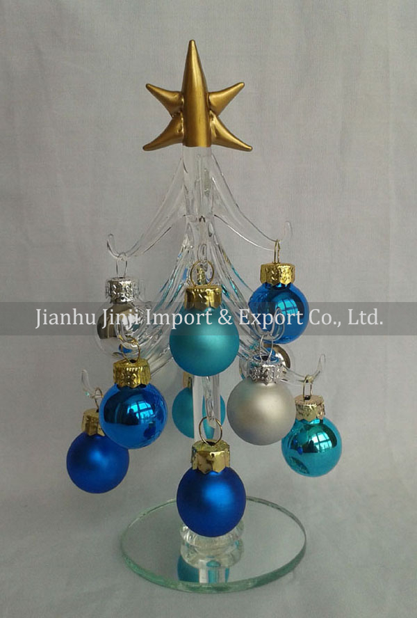 glass christmas tree 