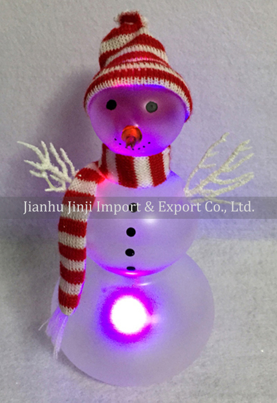 Christmas glass snowman