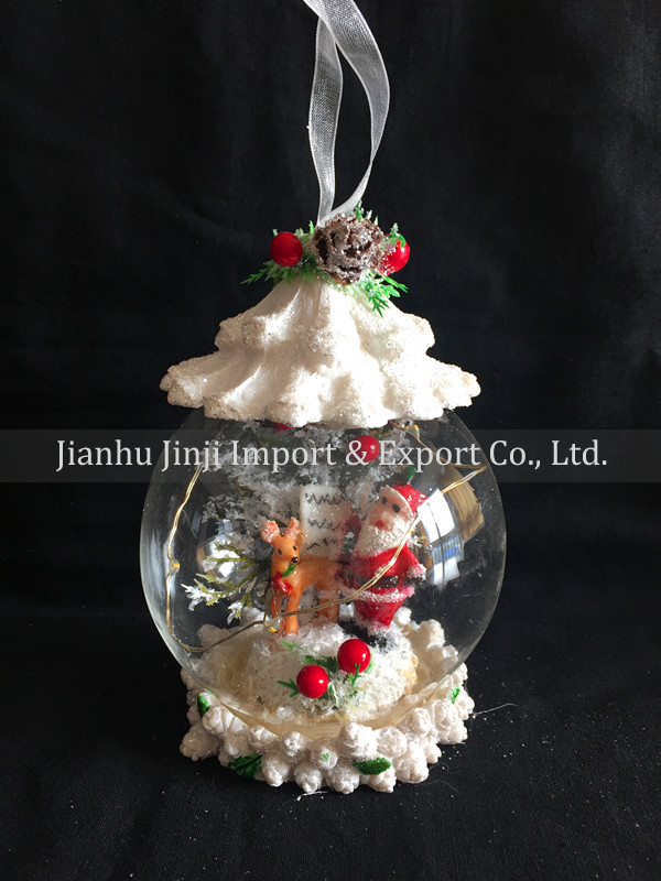 Christmas glass pendent