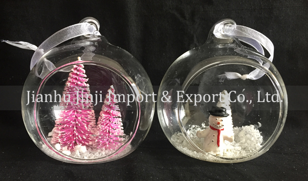 Christmas glass pendent