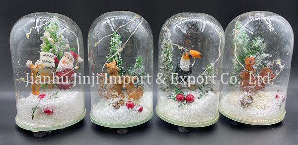 Christmas glass pendent