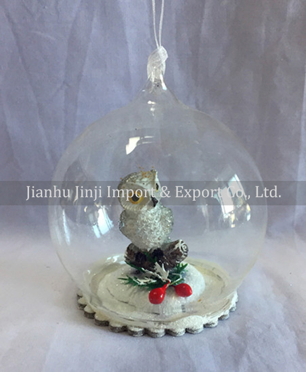 Christmas glass pendent