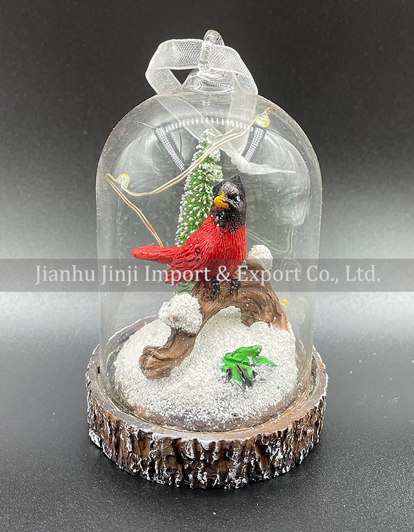 Christmas glass pendent