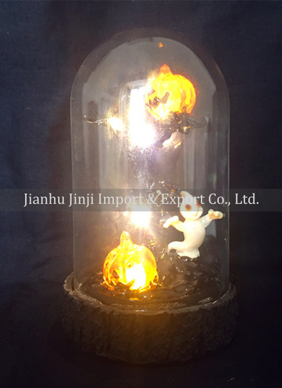 glass halloween ornament