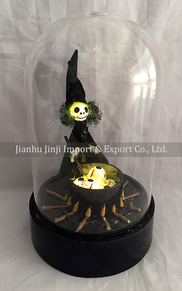 glass halloween ornament