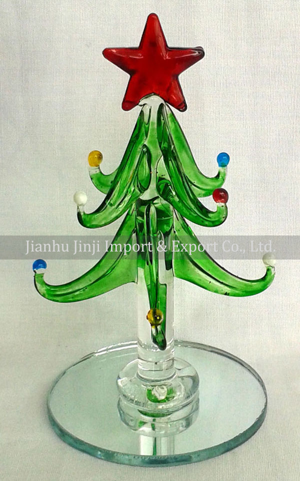 glass christmas tree 
