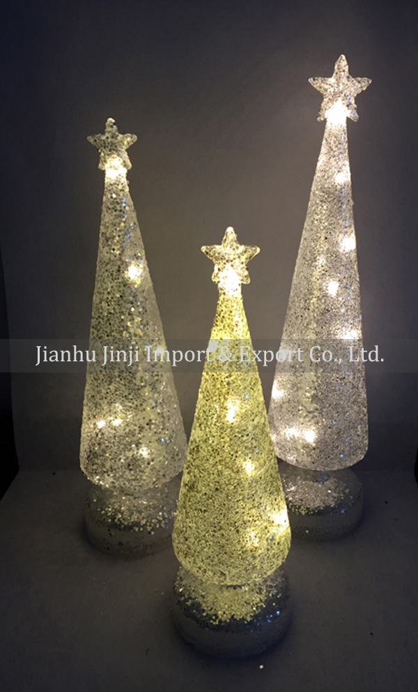 glass christmas tree 